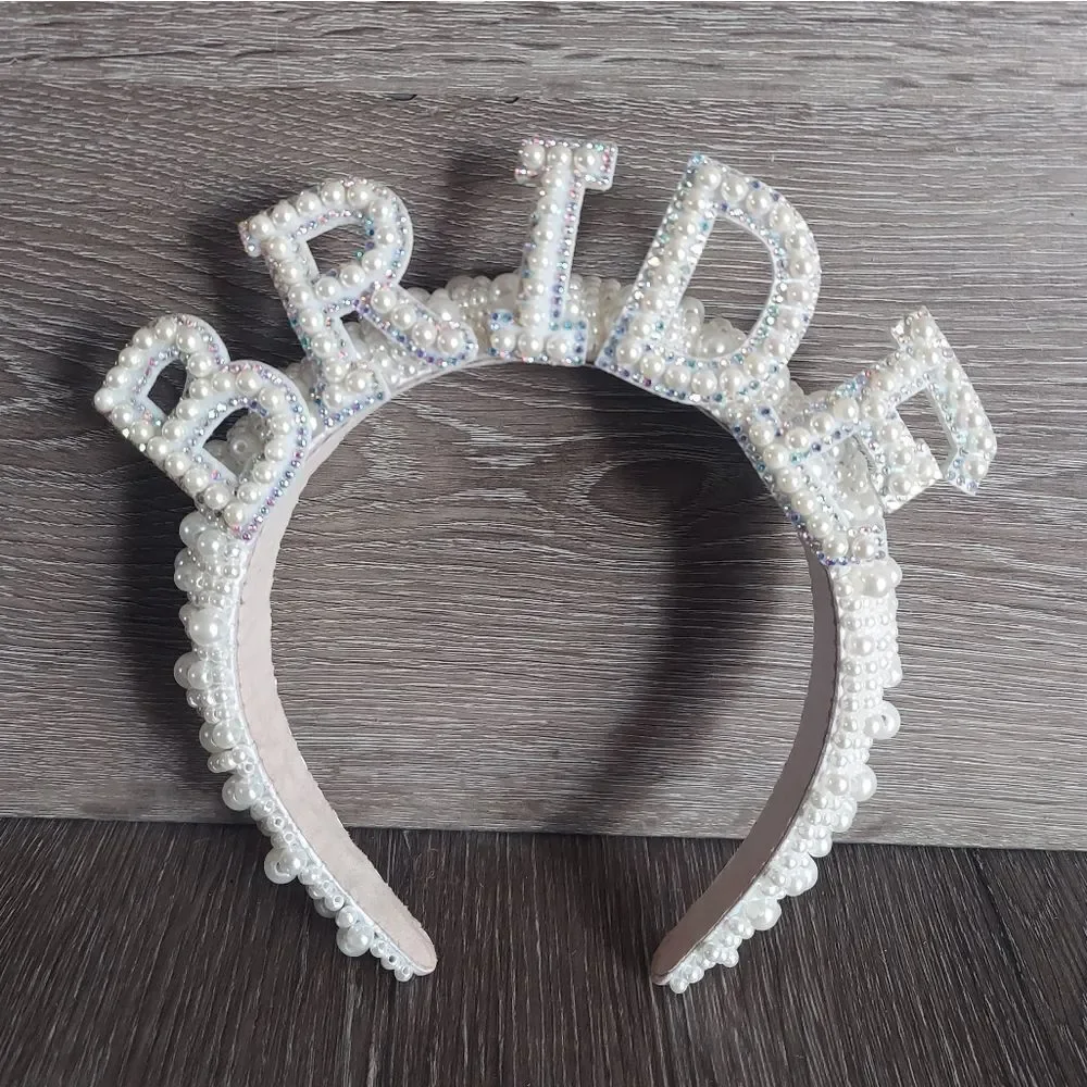 Pearl Embellished Bride Headband